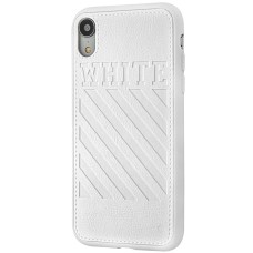Чохол для iPhone Xr off-white leather білий