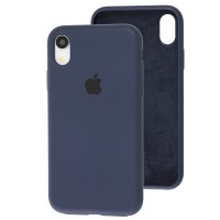 Чохол для iPhone Xr Silicone Slim Full camera темно-синій