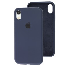 Чохол для iPhone Xr Silicone Slim Full camera темно-синій