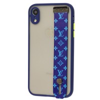 Чохол для iPhone Xr WristBand LV синій/блакитний