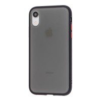 Чохол для iPhone Xr "LikGus Maxshield" чорно-червоний