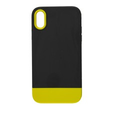 Чохол для iPhone Xr Bichromatic black / yellow