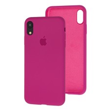 Чохол для iPhone Xr Silicone Full малиновий / dragon fruit