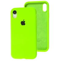 Чохол для iPhone Xr Silicone Full салатовий / neon green