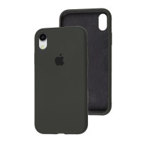 Чохол для iPhone Xr Silicone Full сірий / olive gray