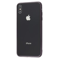 Чохол для iPhone Xs Max glass чорний