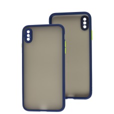 Чохол для iPhone Xs Max LikGus Totu camera protect синій