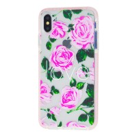 Чохол для iPhone Xs Max силікон Tech 21 "троянди"