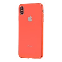 Чохол для iPhone Xs Max Silicone рожевий