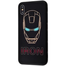 Чохол для iPhone Xs Max glass "Iron"
