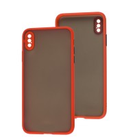 Чохол для iPhone Xs Max LikGus Totu camera protect червоний
