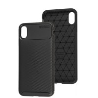 Чохол для iPhone Xs Max Ultimate Carbon premium чорний