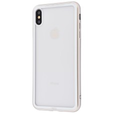 Чохол для iPhone Xs Max Style electroplating сріблясто білий
