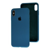 Чохол для iPhone Xs Max Silicone Slim Full camera cosmos blue