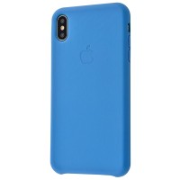 Чохол iPhone Xs Max Leather Case (Leather) синій плащ
