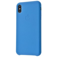 Чохол iPhone Xs Max Leather Case (Leather) синій плащ