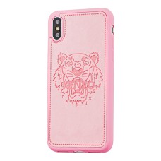 Чохол для iPhone Xs Max Kenzo leather рожевий