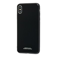 Чохол для iPhone Xs Max tempering glass чорний