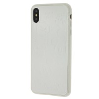 Чохол для iPhone Xs Max Mickey Mouse leather білий