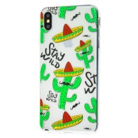 Чохол для iPhone Xs Max Lovely "кактуси"