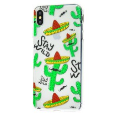 Чохол для iPhone Xs Max Lovely "кактуси"