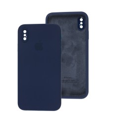 Чохол для iPhone Xs Max Square Full camera синій / midnight blue
