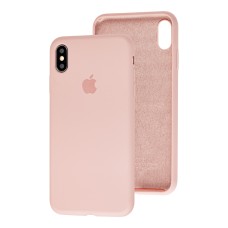 Чохол для iPhone Xs Max Silicone Slim Full camera pink sand