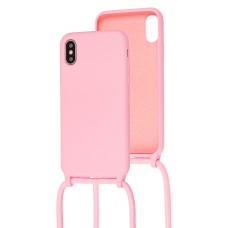 Чохол для iPhone Xs Max Lanyard with logo cotton candy