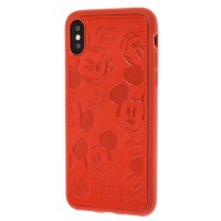 Чохол для iPhone Xs Max Mickey Mouse leather червоний
