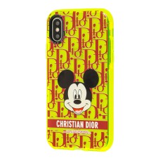 Чохол для iPhone Xs Max Neon print Міккі Маус CD