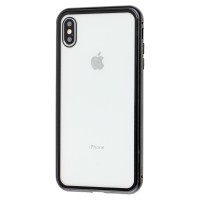 Чохол для iPhone Xs Max Magnetic with glass чорний