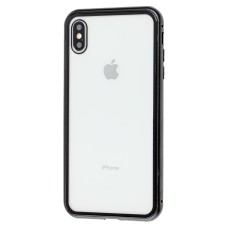 Чохол для iPhone Xs Max Magnetic with glass чорний