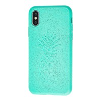 Чохол для iPhone Xs Max Eco-friendly nature "ананас" зелений