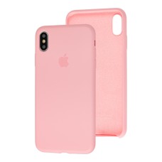 Чохол для iPhone Xs Max Silicone Slim Full camera light pink