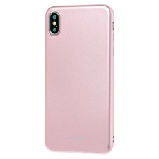 Чохол для iPhone Xs Max Molan Cano Jelly глянець рожево-золотистий