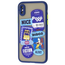 Чохол для iPhone Xs Max Picture shadow matte nice disco синій