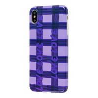 Чохол для iPhone Xs Max Violet glossy "Love" фіолетовий