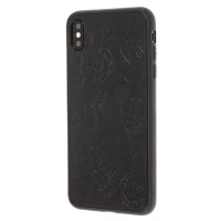 Чохол для iPhone Xs Max Mickey Mouse leather чорний