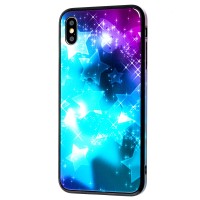 Чохол для iPhone Xs Max glass "зірки"