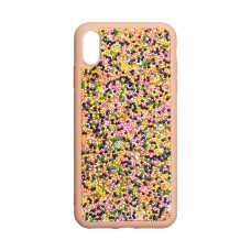 Чохол для iPhone Xs Max Bling World Beads рожевий градієнт