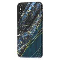 Чохол для iPhone Xs Max "IMD темний мармур