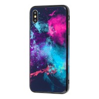 Чохол для iPhone Xs Max glass космос