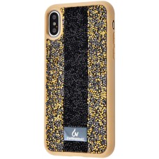 Чохол для iPhone Xs Max Bling World золотистий/чорний