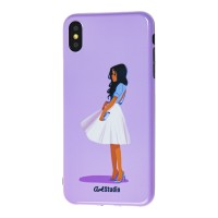 Чохол для iPhone Xs Max ArtStudio Girls Power "girl" бузковий
