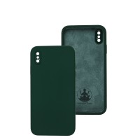 Чохол для iPhone Xs Max Lakshmi Square Full camera зелений / dark green
