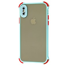Чохол для iPhone X / Xs LikGus Totu corner protection бірюзовий