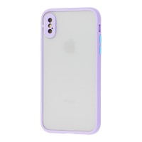 Чохол для iPhone X / Xs LikGus Totu camera protect бузковий