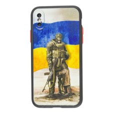 Чохол для iPhone X / Xs WAVE Ukraine Shadow Matte protector of children