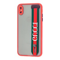 Чохол для iPhone X / Xs WristBand G III червоний