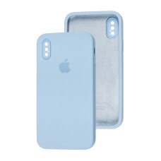 Чохол для iPhone X / Xs Square Full camera блакитний / mist blue